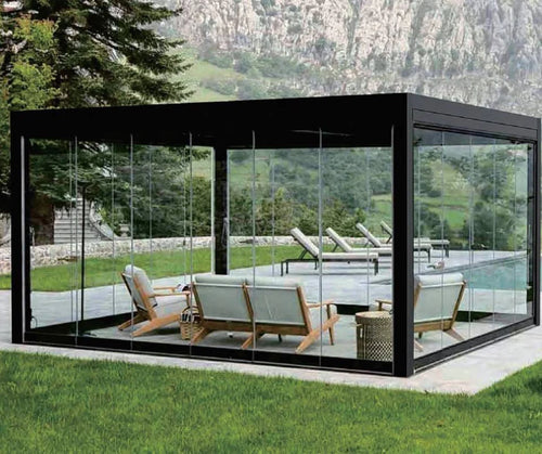 Pergola by EZ Cover - Glass Sliding Doors