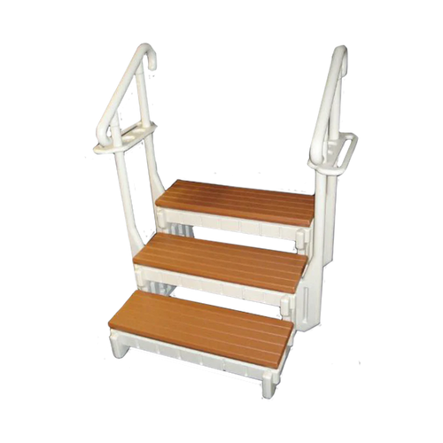 Two Tone - 3-Tread Steps with handrail