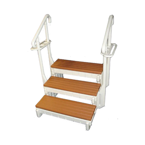Two Tone - 3-Tread Steps with handrail