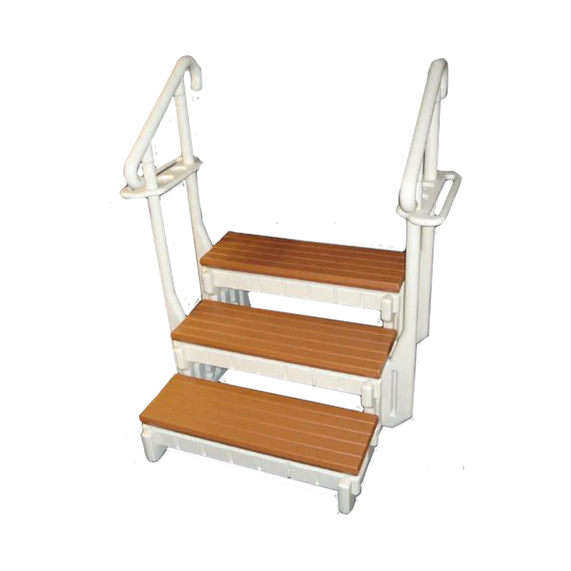 Two Tone - 3-Tread Steps with handrail