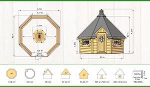 GrillKota BBQ Hut 15m²