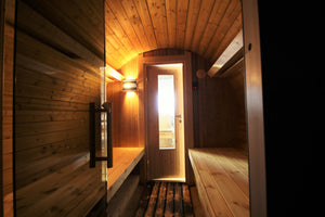 Deluxe Barrel Sauna 4.2m