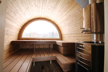 Load image into Gallery viewer, Deluxe Barrel Sauna 3m