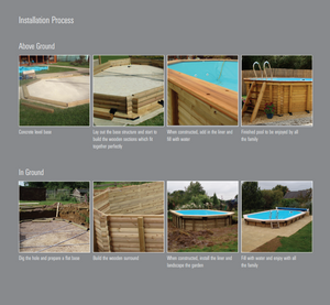 Certikin Above Ground Wooden Pool - 6m x 4.2m