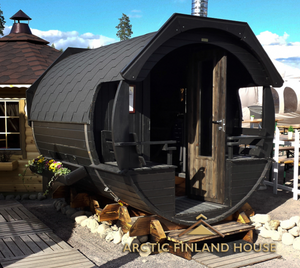 Deluxe Barrel Sauna 3m